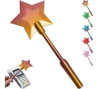 Generisch Pared impresa 3D Tap to Pay, Taps to Pays Wand Star Magic Wand Contactless Payment Card Holder, Tap-to-Pay Credit Card Wands for Parties & Everyday Use (Gold)