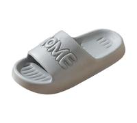 Generisch Pareja de verano multicolor para el hogar, antideslizante, para interiores, baño, playa, gran tamaño, parte inferior suave, gris, 43 EU