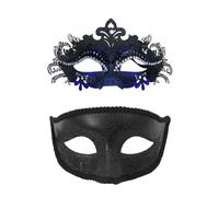 Generisch Parejas en carnavales para fiestas festivas de máscaras: la pareja perfecta para noches de disfraces de Halloween (Blue1, talla única)