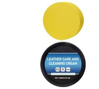 Generisch Pasta limpiadora de cuero | 100 g Quitaarañazos para limpieza fina | Limpiador interior y restaurador de asientos de cuero | Para asiento de coche, sofá, interior, zapatos, bolso de mano