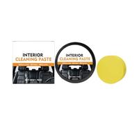 Generisch Pasta limpiadora de interiores para coche, 50 g, crema 5 x 4,2 cm, protección de detalles para limpiar, pulir, restaurar y cuidar el cuero del salpicadero | Vehículo, camión, sedán, SUV
