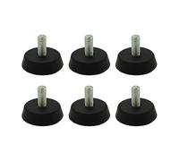 Generisch Patas ajustables para muebles: 6 protectores ajustables que absorben los golpes, placas de ajuste de muebles, para armarios, escritorios, altavoces, mesas de comedor, taburetes, bares