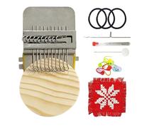 Generisch Patch Maker - Kit de punto para principiantes con 10/28 agujas de ganchillo, kit de reparación y costura portátil, incluye máquina de tejer, herramientas y accesorios para proyectos de