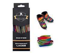 Generisch Patines de hockey - Cordones de doble | Cordones encerados para patines en línea, patines de hielo, patines de hockey y patines de ruedas, 38 cm, ver descripción