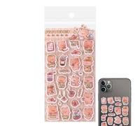 Generisch Pegatinas 3D | Diversión DIY Animales de Dibujos Animados Reutilizables - Divertidas Pegatinas de Dibujos Animados para Scrapbooking - Para el hogar, oficina, escuela, cuaderno, diario