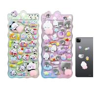 Generisch Pegatinas 3D para niños - Estéticas pegatinas decorativas de animales - 2 hojas de calcomanías decorativas - Para cuaderno, scrapbooking, diario, portátil, manualidades, niños, niñas