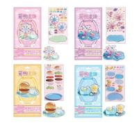 Generisch Pegatinas apilables 3D, mini pegatinas decorativas DIY juego de manualidades | Dibujos animados 3D pegatinas decorativas, para pared, guitarras, equipaje, cuaderno, tableta, diarios, vasos