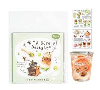 Generisch Pegatinas de alimentos - Lindas y divertidas pegatinas de diario de scrapbooking | Pegatinas de comida para niños, para cuadernos DIY niños aulas adultos escuela diario estudiante
