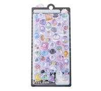 Generisch Pegatinas de animales 3D - Dibujos animados reutilizables | Decoraciones infantiles | Juegos creativos Recompensas Medias de Navidad Niños Escolares Lindas Pegatinas Divertidas Suministros