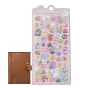 Generisch Pegatinas de animales de dibujos animados 3D reutilizables: pegatinas infantiles coloridas y divertidas, incentivos en el aula y proyectos de artesanía | Perfecto para premios de estudiantes