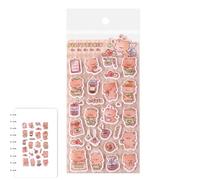 Generisch Pegatinas de espuma 3D - Pegatinas reutilizables para bricolaje, pegatinas de fieltro para decoración del teléfono móvil, para el hogar, aula, manualidades, diario, diario, diario, teléfono