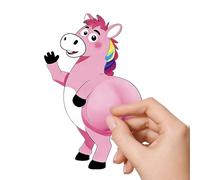 Generisch Pegatinas de libros, divertidas imágenes adhesivas de dibujos animados 3D para de caballos posteriores - Pegatinas de Navidad - para diario, clases, tarjetas escolares, diarios