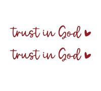 Generisch Pegatinas para espejos retrovisores, pegatinas para espejo retrovisor, confía en Dios, 2 pegatinas para el coche - y calcomanías para familia, amigos, madre, padre y colegas