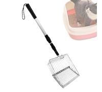 Generisch Pelle À Litière Pour Chat En Métal | Pelle Solid Anti-Rouille Grande Capacité | Tamis Rapide Avec Poignée Ergonomique Poignée Pour Nettoyage Bac À Litière Chats Grands Animaux Et Exté-