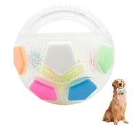 Generisch Pelota de calmante para perros con mango, juguete con forma de pelota de fútbol para mascotas, juguete interactivo para jugar al fútbol y al aire libre, para uso en interiores y exteriores