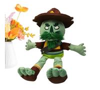 Generisch Peluche de barba verde peculiar, muñeca de dibujos animados de relleno suave, juguete de expresión con diseño facial, figura de peluche de tela, decoración de acento espacial