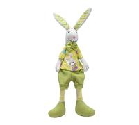 Generisch Peluche de conejito de Easter, hecho a mano, con orejas grandes, muñeco de conejo para niños y adultos, cama, de libro, decoración de sofá, 16,54 x 5,12 x 3,15 pulgadas, 241 g,