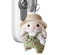 Generisch Peluche de conejo - Juguete de peluche suave de 5,5 pulgadas | Conejo de jardinero de peluche, lindo conejo de peluche, muñeca de trapo, juguete de peluche | Para niños, guardería, tiempo de