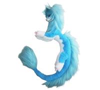 Generisch Peluche de Dragón Sisu 60 cm El Último Dragón, Juguete de Peluche Hecho a Mano, Regalo de Decoración para el Hogar (Azul Sisu)