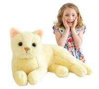 Generisch Peluche de gato realista, gatito, 30,5 cm, peluche de gato, muñeca rellena, suave, cojín decorativo, decoración, regalos para festivales