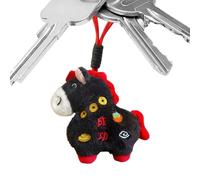 Generisch Peluche de peluche, linda muñeca de recuerdo con diseño de animales chinos, con cordón, para mochila, cumpleaños, Navidad, de primavera, , decoración del hogar