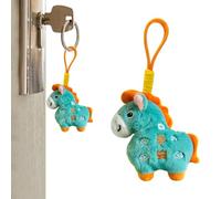Generisch Peluche | Lindo colgante de muñeca de recuerdo, diseño de animales chinos con cordón, para mochila, bolso, cumpleaños, Navidad, de primavera, , decoración del hogar