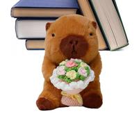 Generisch Peluche Muñeca con ramo de flores - Día de San Valentín - Regalo para novia, esposa, niña, Navidad, cumpleaños, boda, día de San Valentín