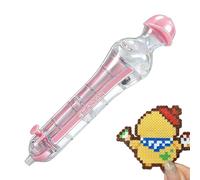 Generisch Pens for Beading | 5.9in Large Capacity Automatic Dispenser Pen | 2.6mm Fuse Bead Applicator Tool ABS Crafting Pen for Jewelry Decor DIY Beginners Kids Adults Home Use