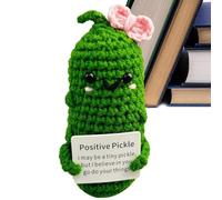Generisch Pepino de ganchillo, Pepino en escabeche de apoyo emocional hecho a mano, apoyo emocional, de peluche para cumpleaños de amigos