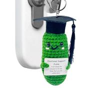 Generisch, Pepino Positivo | Big Dill Pickle con Tarjeta | Lindo de Crochet pepinos de Punto muñeca de Peluche para Mujeres y niñas