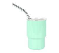 Generisch Pequeños vasos de chupito | 90 ml vasos de chupito con pajita - Botellas de acero inoxidable para bebidas calientes y frías como accesorio de fiesta para celebraciones y eventos