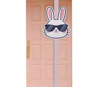 Generisch Per Porta D'ingresso - Decorazione Con Testa Di Coniglio Carina, Decorazione A Con Nastro Per Porta D'ingresso - Per Festa Cucina Dormitorio Armadio Scuola Guardaroba
