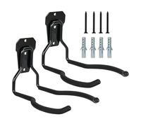 Generisch Percha para herramientas eléctricas de jardín, color negro, inoxidable, versátil, ahorra espacio, acero, para montaje en pared, organización para taller, cobertizo, garaje