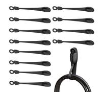 Generisch Percha para puerta, 12 piezas y reutilizables, 12 unidades, para la repisa de la chimenea, chimenea, exterior, barandilla, decoración de vacaciones, apartamento, armario,