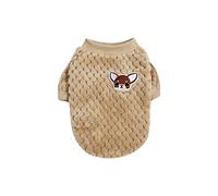 Generisch Perchas para mascotas para perros pequeños, gatos, ropa para perros pequeños, suéteres para perros (marrón, 2XL)
