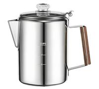 Generisch Percolador Coffee Pot, Portable Maker, Compact Vintage Design, Ideal for Camping, Beach, and Family or Friends Gatherings, Perfect Brewing Outdoors 6.69x4.84x7.48 inches