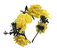 Generisch Perlas para barba para mujer, ramita, corona de boda, cinta para la cabeza, día de Halloween, fiesta de boda mexicana, diadema negra para hombre e invierno, Ae, Talla única