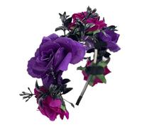 Generisch Perlas para barba para mujer, ramita, corona de boda, cinta para la cabeza, día de Halloween, fiesta de boda mexicana, diadema negra para hombre e invierno, JN, Talla única