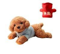 Generisch Perro de peluche como peluche, compañero calmante para la hora de dormir | perro de peluche como cojín y muñeco, para sofá, cama, niñas, hermanos, amigos de mascotas, adolescentes
