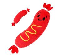 Generisch Perro mordedor de peluche - Juguete con sonido | Juguete de dientes de cachorro resistente e interactivo para mascotas en interiores y exteriores, divertido juego de apego para padres