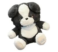 Generisch Perros de peluche, 35 cm, realista, suave cachorro, perros de peluche realistas, para niñas, niños, cumpleaños, Navidad, dormir, seguridad, consolador