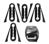 Generisch Pestillo de silicona para puerta de coche, 4 almohadillas protectoras amortiguadoras de golpes, almohadillas protectoras de silicona para reducir el ruido, adecuadas para el interior de