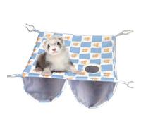 Generisch Pet Cage Hammock, Indoor Ferret Sleep Bed Nest, Multi-Sided Opening Design, Cozy Hanging Resting for Small Pets, Cage or Room Corner Use, 15.75x15.75x5.91 inches