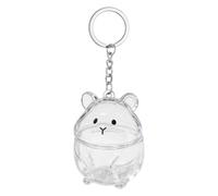 Generisch Pet Hair Keepsake,Transparent Hamster Shaped Container | Collectible Dog Hair Organizer Bottle | for Purse Wallet Backpack Travel Car Home Holiday Birthday Luggage Rearview Mirror