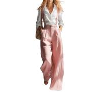 Generisch Peto para mujer, mono vintage para mujer, sin mangas, elegante, mono largo, para verano, informal, fiesta, espagueti, correa elástica, pantalones de verano con bolsillos, rojo, 3XL