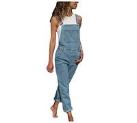 Generisch Peto para mujer, pantalones vaqueros largos boyfriend, pantalones vaqueros de los años 90, holgados, pantalones de trabajo, pantalones cargo con múltiples bolsillos, pantalones de mezclilla