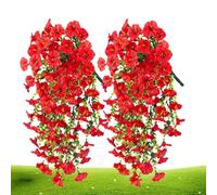 Generisch Petunia artificial, petunia artificial, plantas de imitación, resistentes a la intemperie, plantas de floración permanente para macetas, jardineras, jarrón, terraza, pasarela, jardín, 2