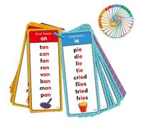 Generisch Phonics - Tarjetas educativas para letras y números, 60 piezas, juego de 60 piezas con primeras palabras y sonidos, para niños, preescolar, hogar, enseñanza, viajes