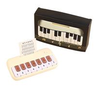 Generisch Piano pequeño - Piano de viaje - Piano de bolsillo en miniatura para niños, pequeño piano piano portátil de 15 teclas piano de mano para principiantes niños entusiastas de la música de 3 a 6
