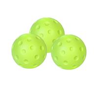 Generisch Pickleballs - Pelota de pickleballs de 2,91 pulgadas para reducir el ruido, espuma de poliuretano, 3 pelotas de entrenamiento ligeras, para interiores, silenciosas, 27 g, para niños